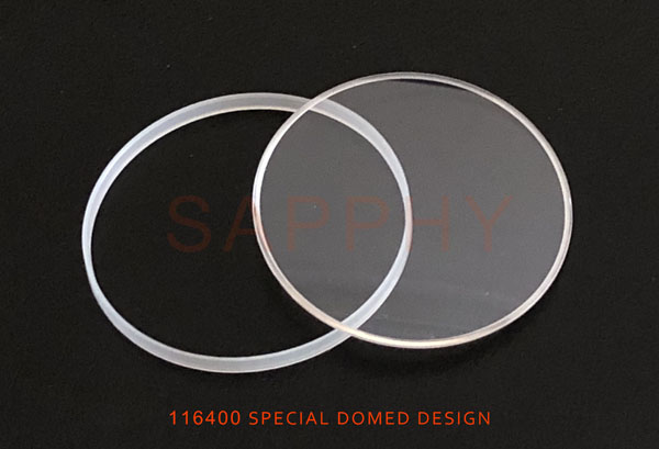 SAPPHY design Rolex 116400 special domed saffier kristal