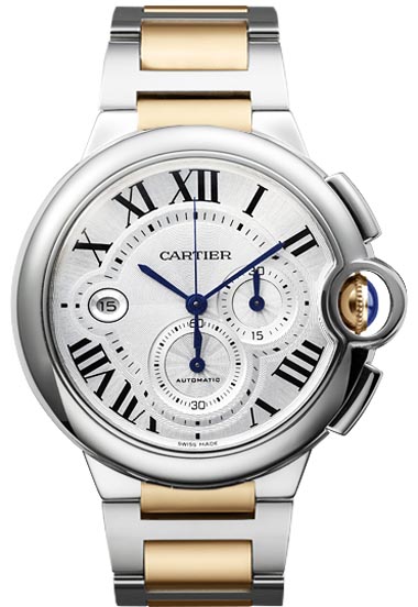 Cartier Ballon Bleu chronograph קריסטלים