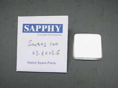 Cartier Santos 100 sapphire кристалл 23*23mm