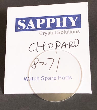 Cristal de réparation Chopard 8071