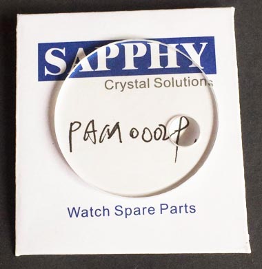 Panerai Luminor GMT PAM029 επισκευή κρυστάλλου