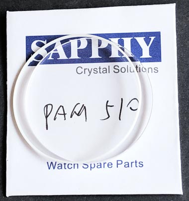 Panerai PAM510 reparere Krystaller