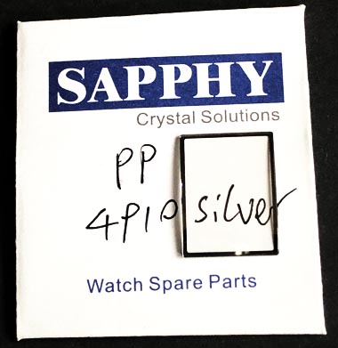 Patek Philippe 4910S reparations kristall