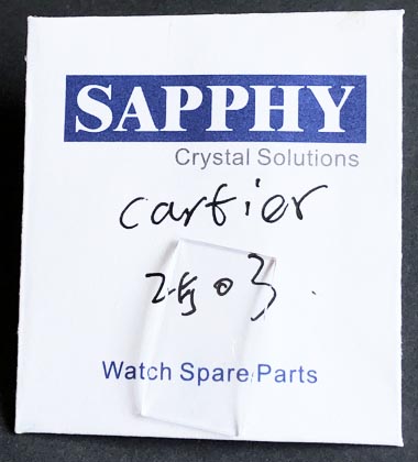 Cartier 2503 reparationskrystaller