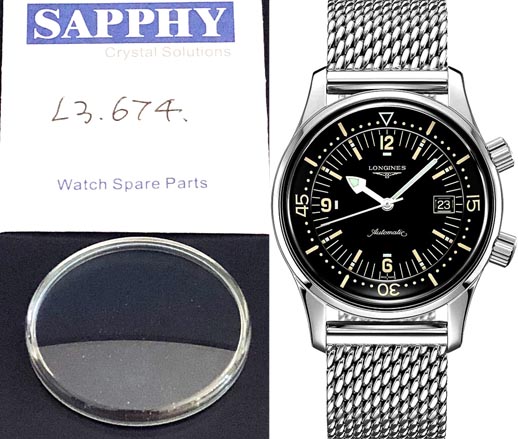 LONGINES popravite sapphire crystals L2.708, L2.642, L2.643, L4.708, L4.709, L2.676, L2.628, L4.705, L4.205