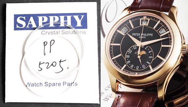 Patek Philippe 5205 tamir kristali