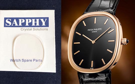 Patek Philippe Golden Ellipse ремонт кристал AAAAA 3738 5738 5738R