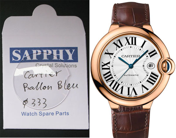 Cartier Ballon Bleu mens คริสตัล