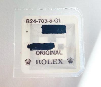 Rolex 18kt. Gold crown, 24-703-8.