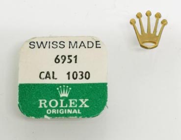 Rolex Cal. 1030 – 6951 crown wheel core. NOS.