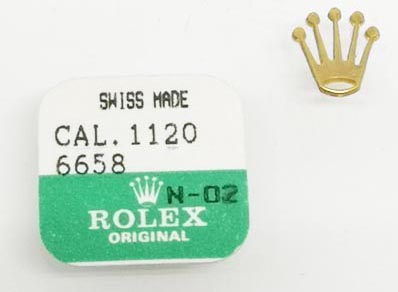 Rolex Cal. 1120-6658 screw for barrel bridge, short / automatic device bridge. NOS.