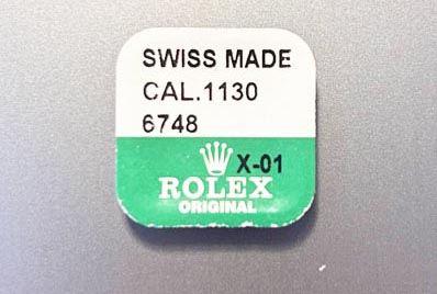 Rolex Cal. 1130-6748. Set of screws. NOS