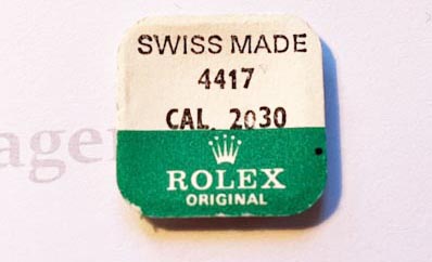 Rolex Cal. 2030-4417. Pillar for barrel bridge, train wheel bridge, minute pinion bridge.