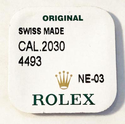 Rolex Cal. 2030-4493, capewel para: equilíbrio superior / inferior. capejewel para a roda do escape-superior / mais baixo. NOS.