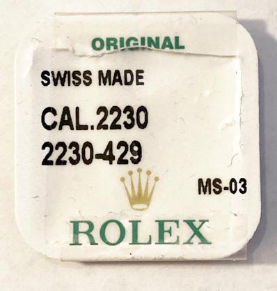 Rolex Cal. 2230-429, Balance stuff. NOS.
