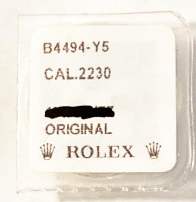 Rolex Cal. 2230-4944, Spring for in setting for escape wheel and balance-upper/lower.