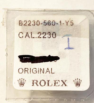 Rolex Cal. 2230-560-1, spring-clip for oscillating weight: ht. 0.150mm. NOS.