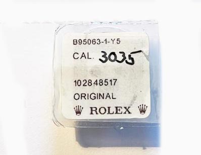 Rolex Cal. 3035 – 95063. Combined insetting for oscillating weight upper.