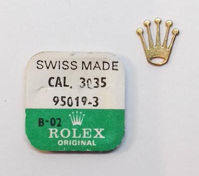 Rolex Cal. 3035-95019-3, cap jewel for balance-upper / lower. NOS.