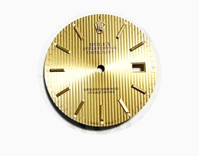 Rolex Datejust dial, Champagne tapestry. For ref 16013, 16233, 16203 and 16018. (K2-R7-1)