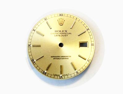Rolex Datejust Dial, Champagne. Fits ref 16233, 16013, 16238, 16018. (K1-R7-1)