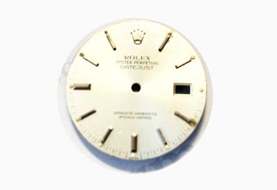 Rolex Datejust dial, Silver, Fits ref 16233, 16013, 16238, 16018. (K1-R2-2)