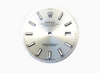 Rolex Datejust dial, Silver. For ref 126334 and 126300. (K1-R7-2)