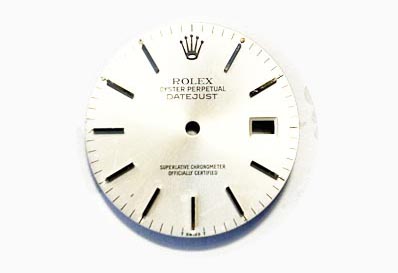 Rolex Datejust Dial, Silver. For ref 16000, 16014, 16234. (K1-R5-2)