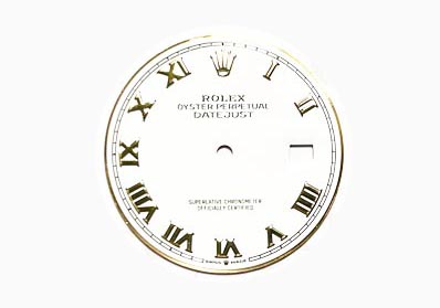 Rolex Datejust dial, White with roman numerals, for ref 126233 (K2-R4-3)