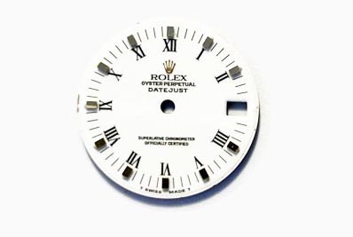 Rolex Datejust dial, white with roman numerals. for ref 68273 and 68278 (K1-R2-4)