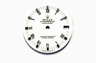 Rolex Datejust dial, white with roman numerals. for ref 68273 and 68278 (K1-R3-4)