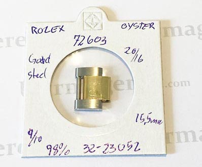 Rolex Gold steel oyster link Gents, 72603 15.5mm. Very good condition 9/10.