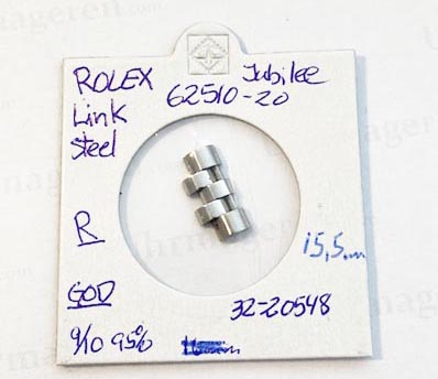 Rolex jubilee link, Gent 62510 15,5mm. Good condition 9/10.