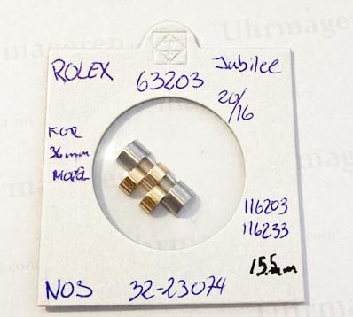 Rolex jubilee link, Gents 63203 15.5mm. NOS.