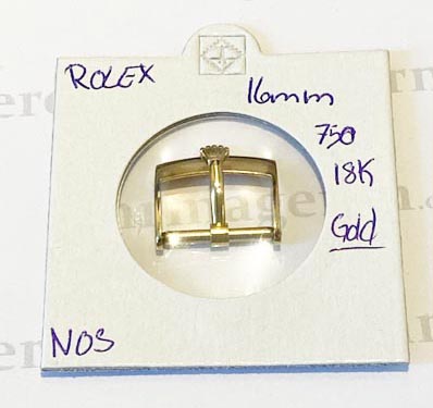 Rolex Original buckle clasp gold 18kt 16 mm. NOS.