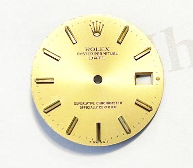 Rolex Oyster perpetual Date dial, Champagne. For ref 1503 and 1508. (K1-R10-1)