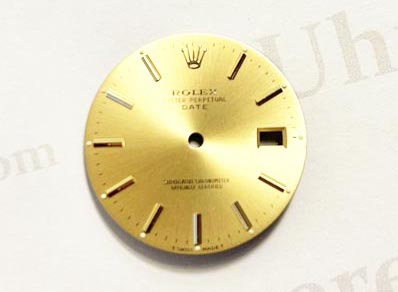 Rolex Oyster perpetual Date dial, Champagne. For ref 15238, 15203 and 15223. (K1-R9-1)