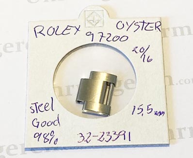 Rolex oyster steel link, gents 97200, 15.5mm. NOS.