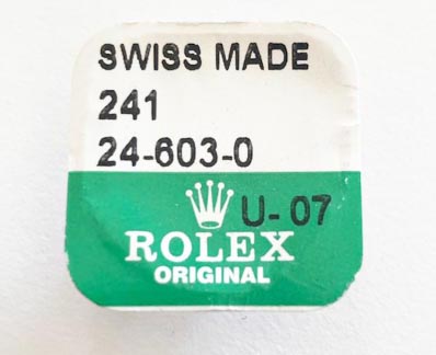 Rolex steel crown, 24-603-0.