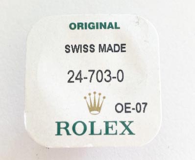 Rolex steel crown, 24-703-0.