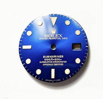 Rolex Submariner dial. Blue. for ref 16613 and 16618. (K2-R10-1)